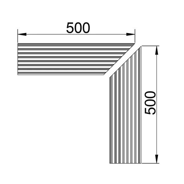 HYDROline PRO F900 L-елемент 500*500 мм 7003750 фото