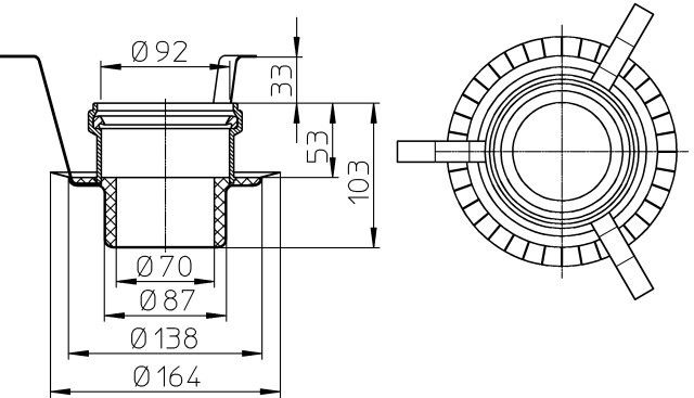 Протипожежна муфта Hutterer & Lechner (для HL511KE) 92/70 мм HL830 HL830 фото