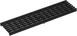 Решітка типу Поздовжньо-Пруткова ковкий чавун катафорізним лакуванням DN100 клас навантаження D400, MW 25 x 10 mm 01004970 фото